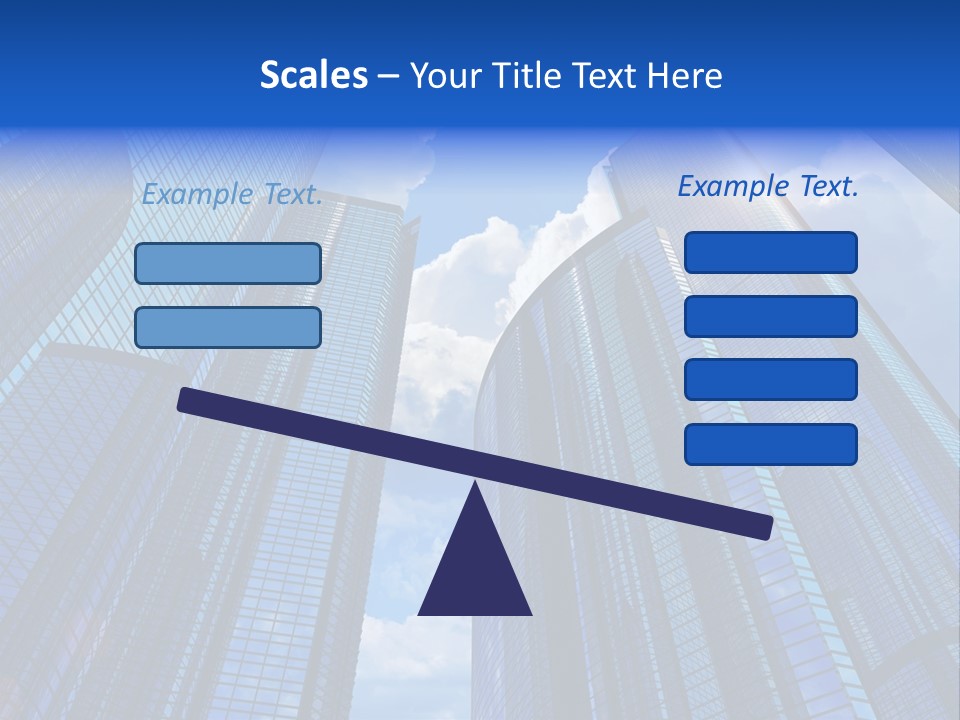 Cloud Bank Exterior PowerPoint Template