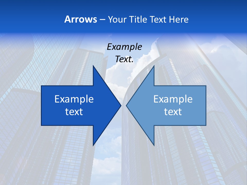 Cloud Bank Exterior PowerPoint Template