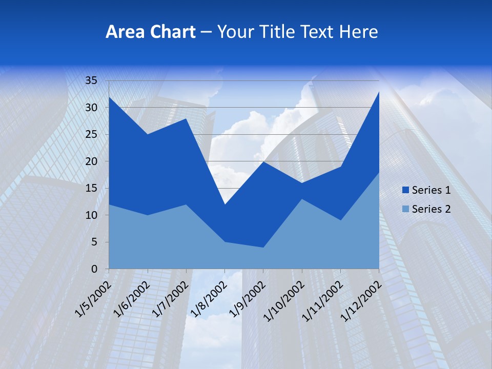 Cloud Bank Exterior PowerPoint Template