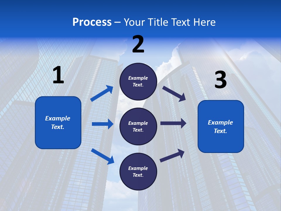 Cloud Bank Exterior PowerPoint Template