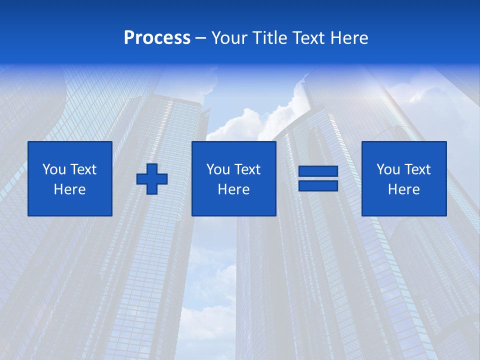 Cloud Bank Exterior PowerPoint Template