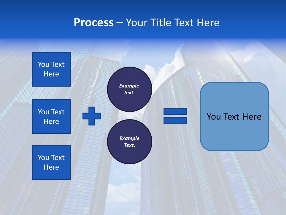 Cloud Bank Exterior PowerPoint Template