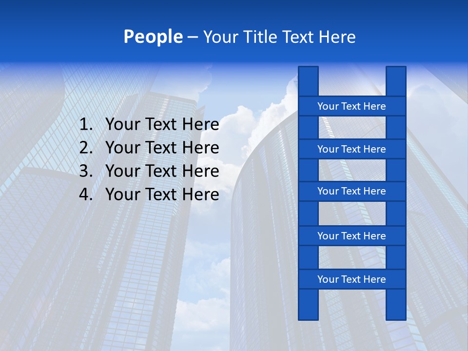 Cloud Bank Exterior PowerPoint Template