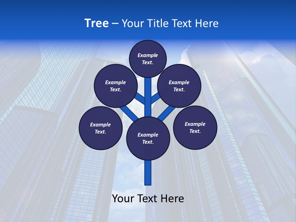 Cloud Bank Exterior PowerPoint Template