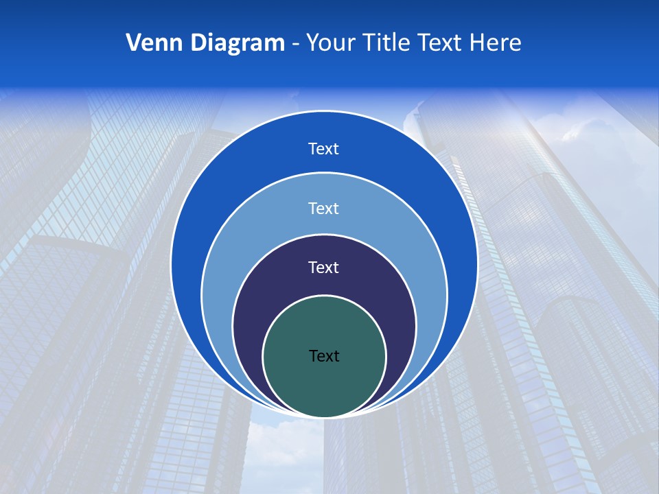 Cloud Bank Exterior PowerPoint Template