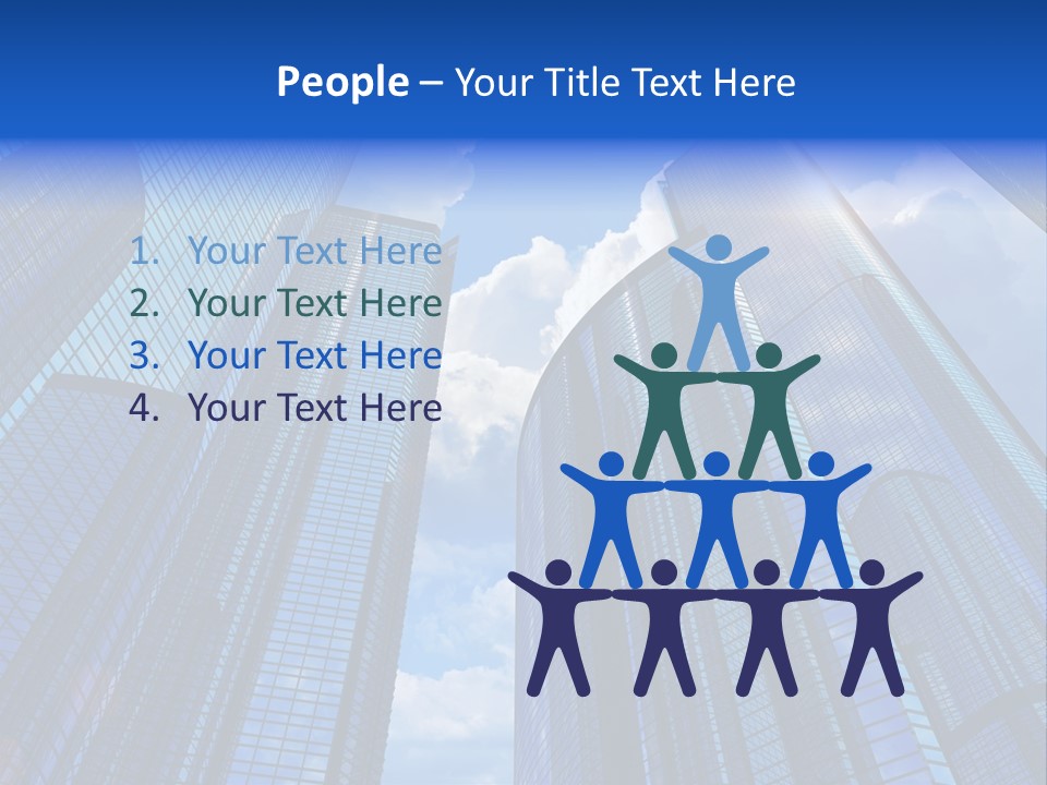 Cloud Bank Exterior PowerPoint Template