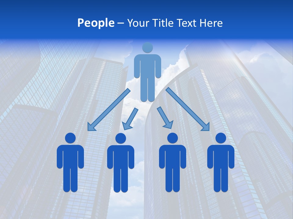 Cloud Bank Exterior PowerPoint Template