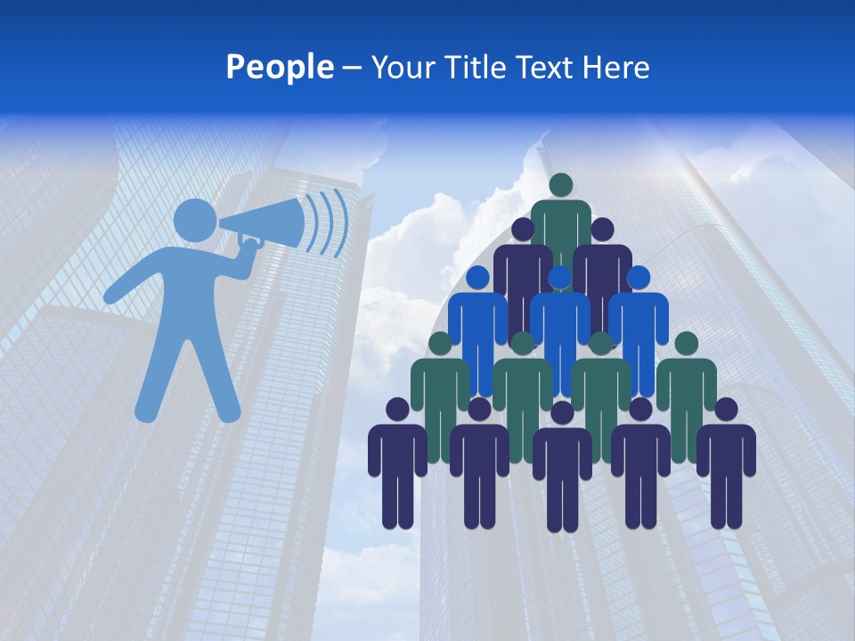 Cloud Bank Exterior PowerPoint Template