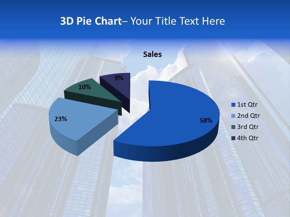 Cloud Bank Exterior PowerPoint Template