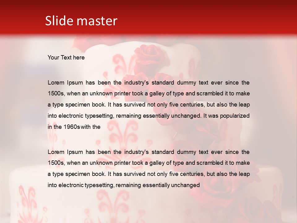 Wedding Rose Event PowerPoint Template