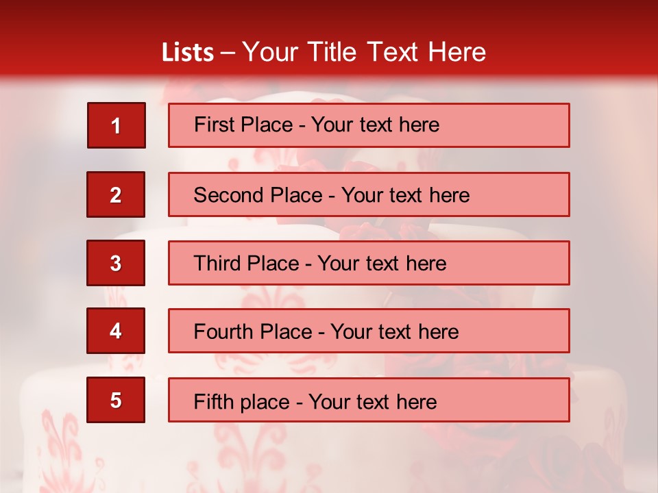 Wedding Rose Event PowerPoint Template