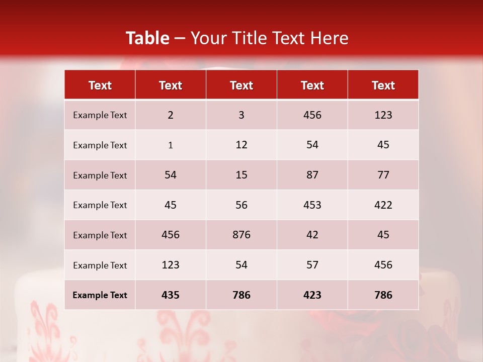 Wedding Rose Event PowerPoint Template