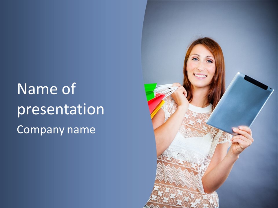 Online Business Christmas Party PowerPoint Template