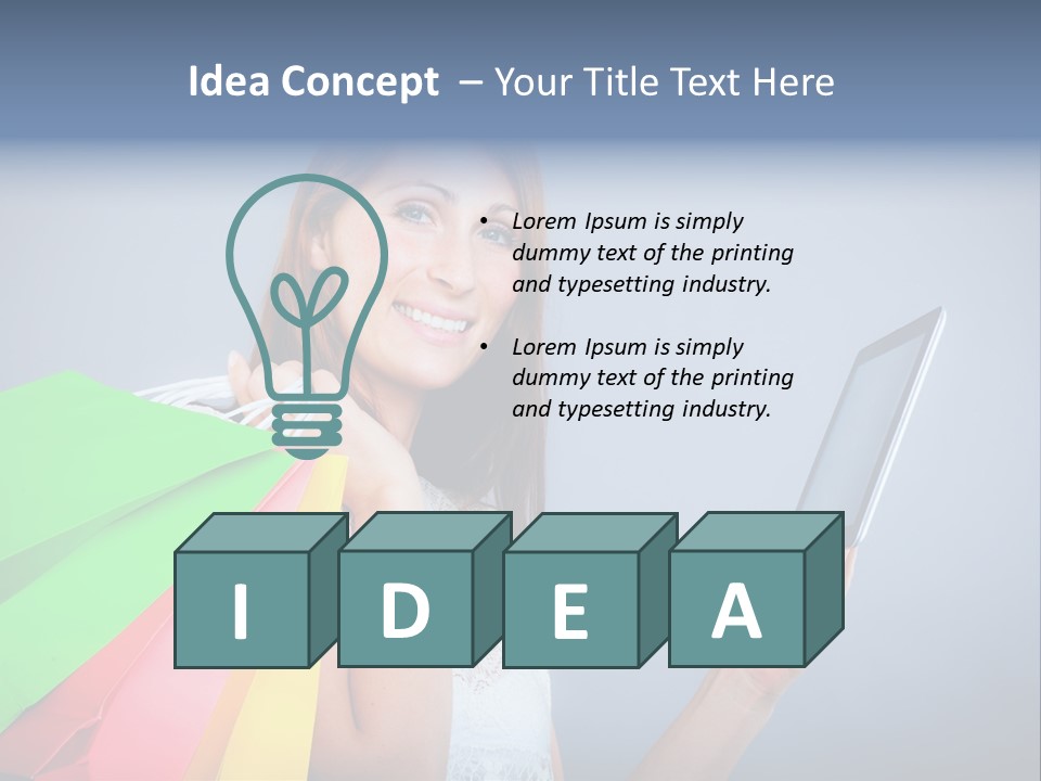 Person Rejoice Buy PowerPoint Template