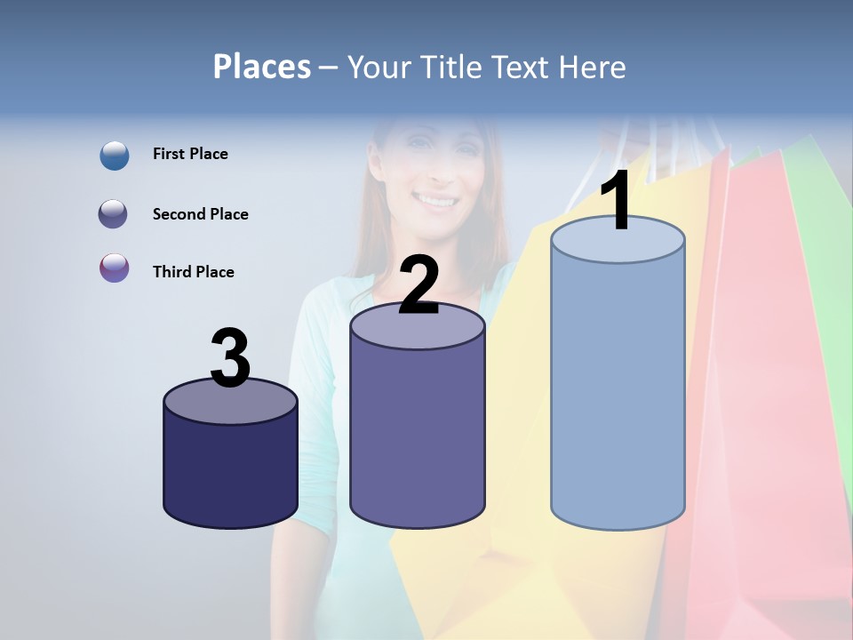 Woman Business Bag PowerPoint Template