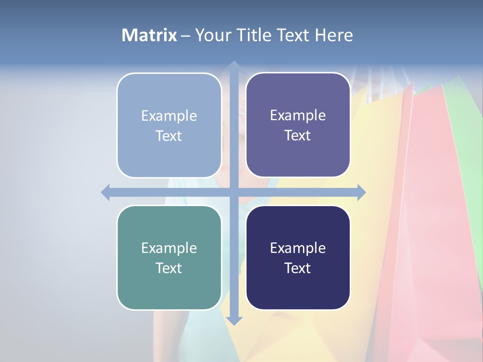 Woman Business Bag PowerPoint Template