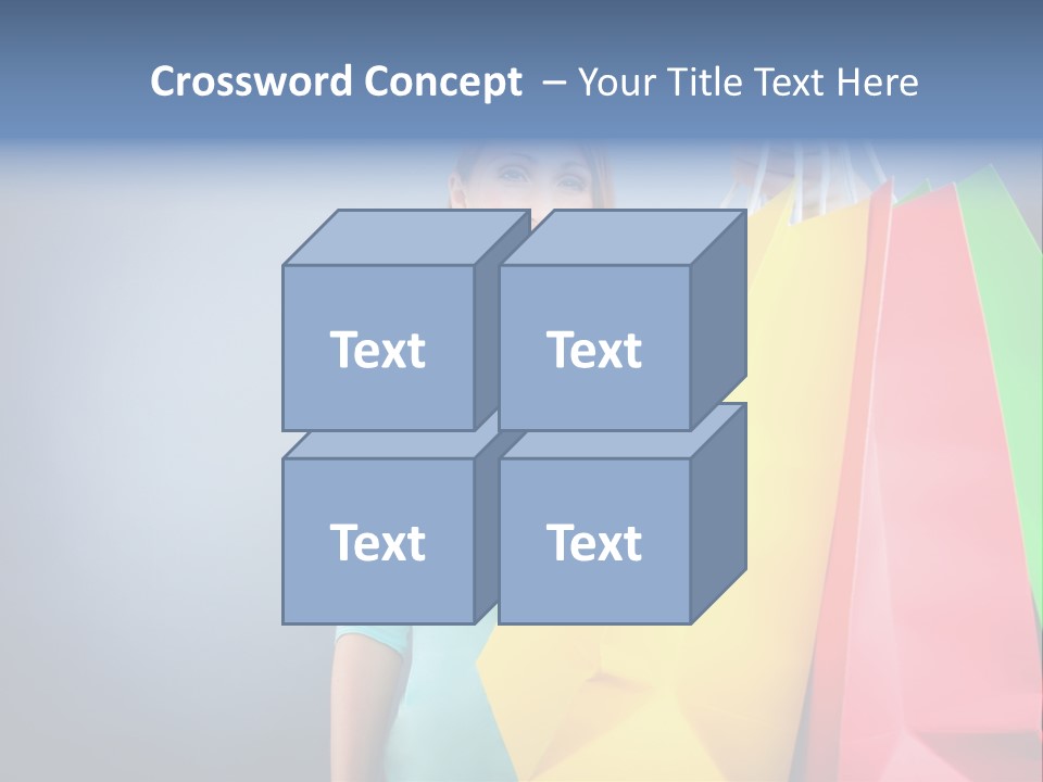 Woman Business Bag PowerPoint Template