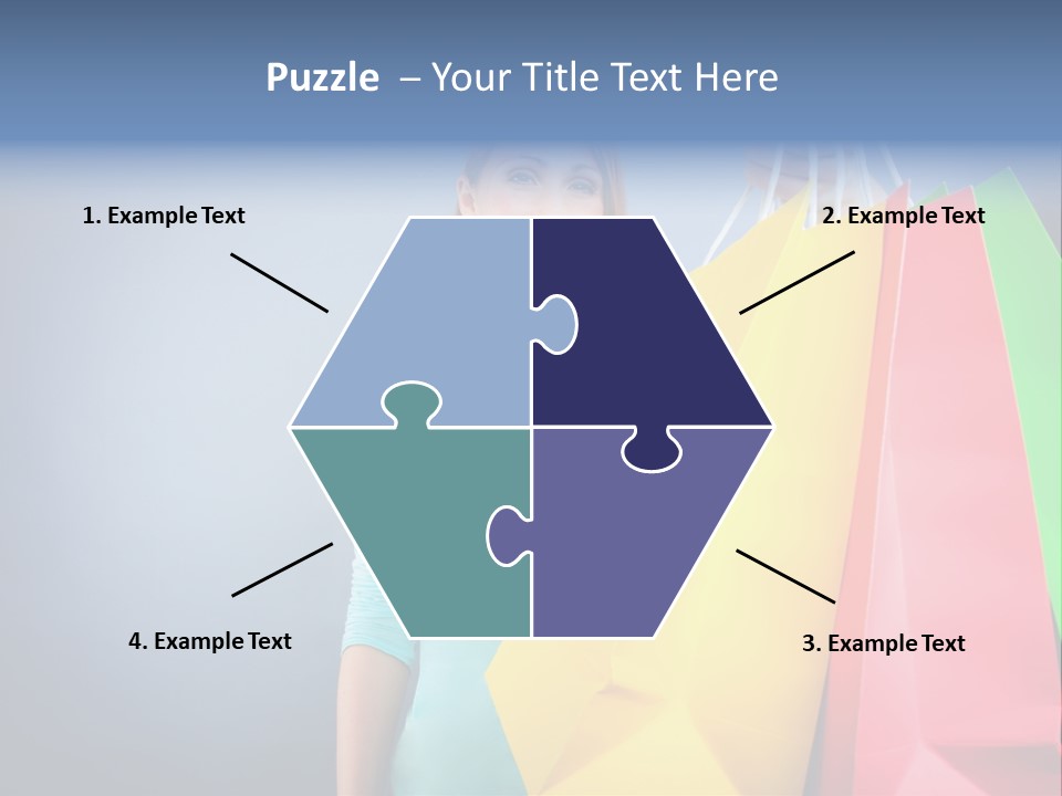 Woman Business Bag PowerPoint Template