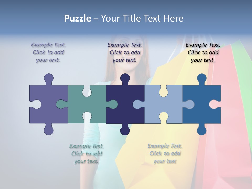 Woman Business Bag PowerPoint Template