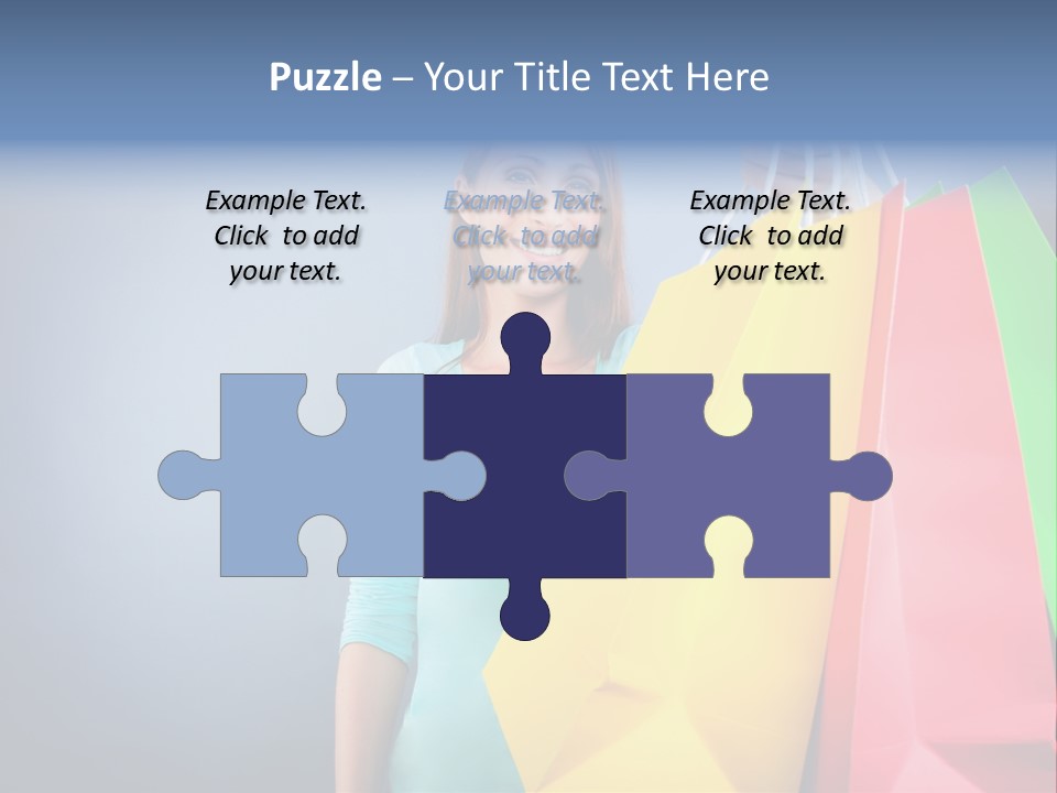 Woman Business Bag PowerPoint Template