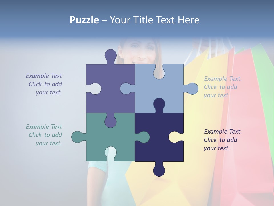 Woman Business Bag PowerPoint Template