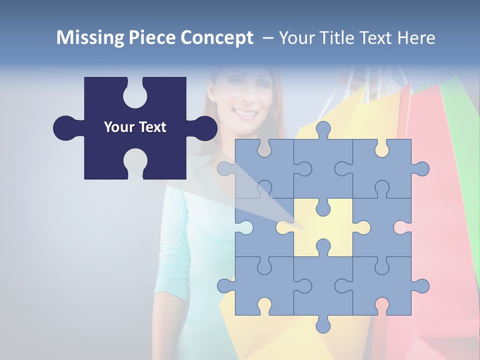 Woman Business Bag PowerPoint Template