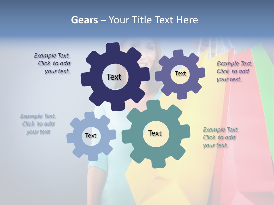 Woman Business Bag PowerPoint Template