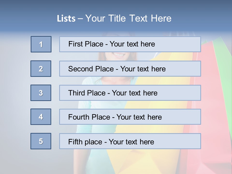 Woman Business Bag PowerPoint Template
