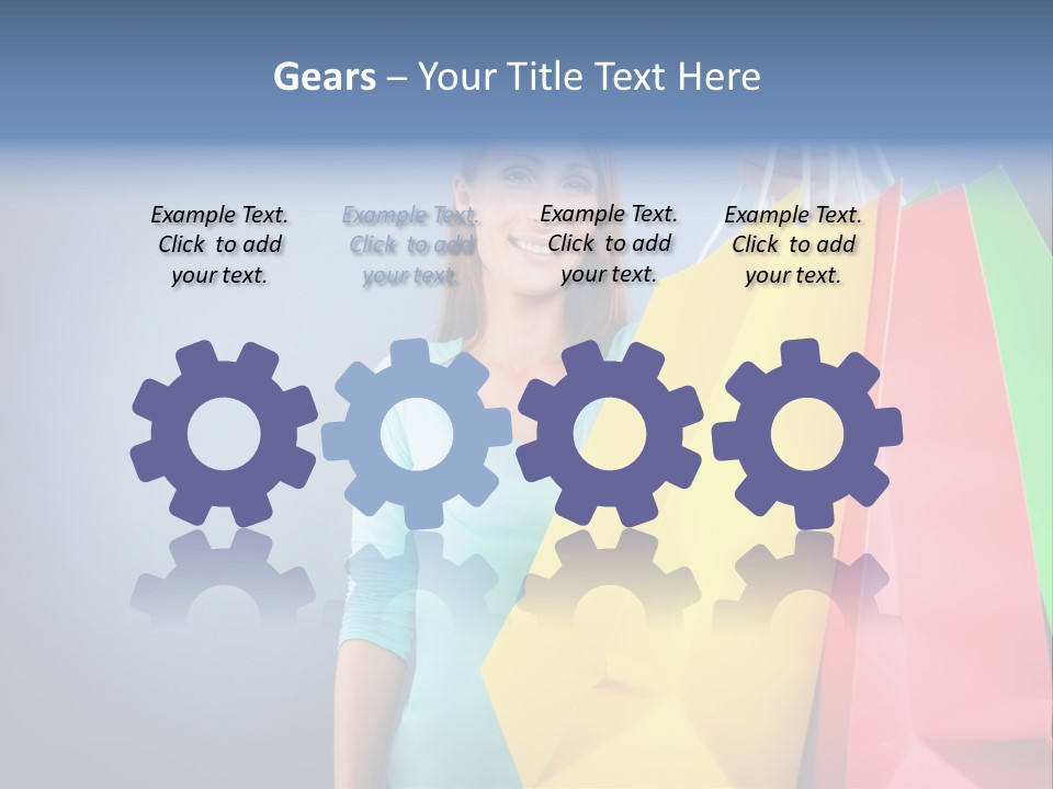 Woman Business Bag PowerPoint Template