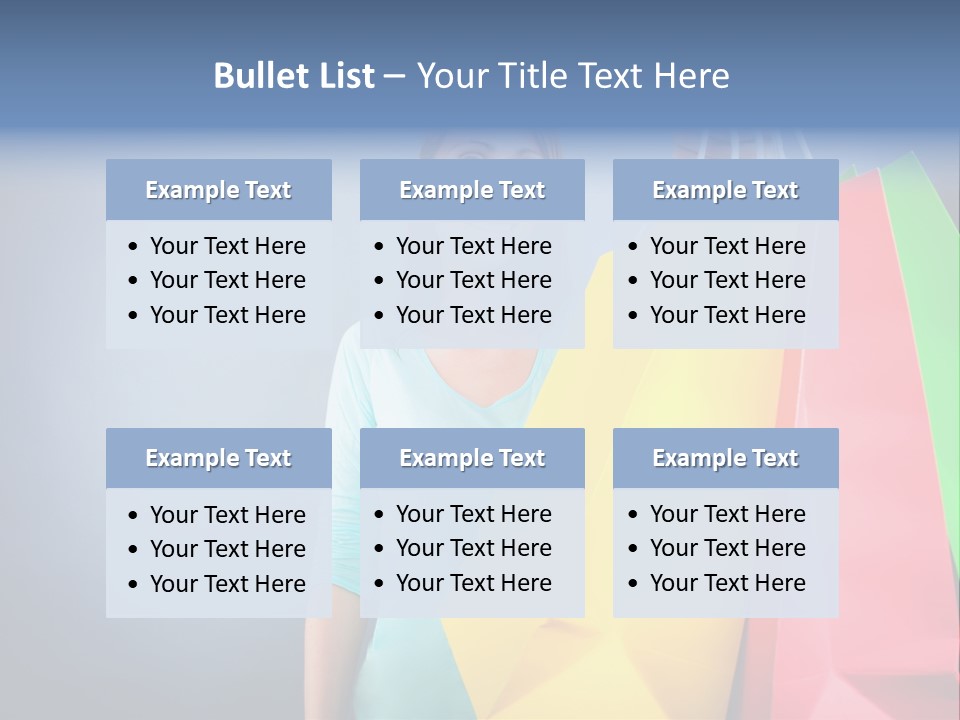 Woman Business Bag PowerPoint Template