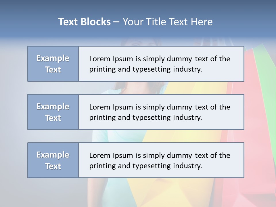 Woman Business Bag PowerPoint Template