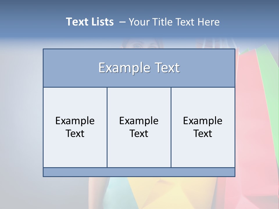 Woman Business Bag PowerPoint Template