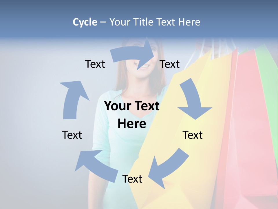 Woman Business Bag PowerPoint Template