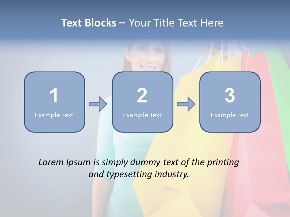 Woman Business Bag PowerPoint Template