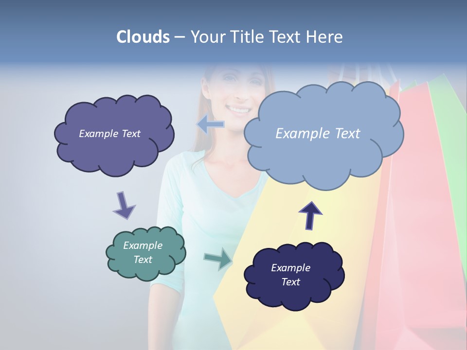 Woman Business Bag PowerPoint Template