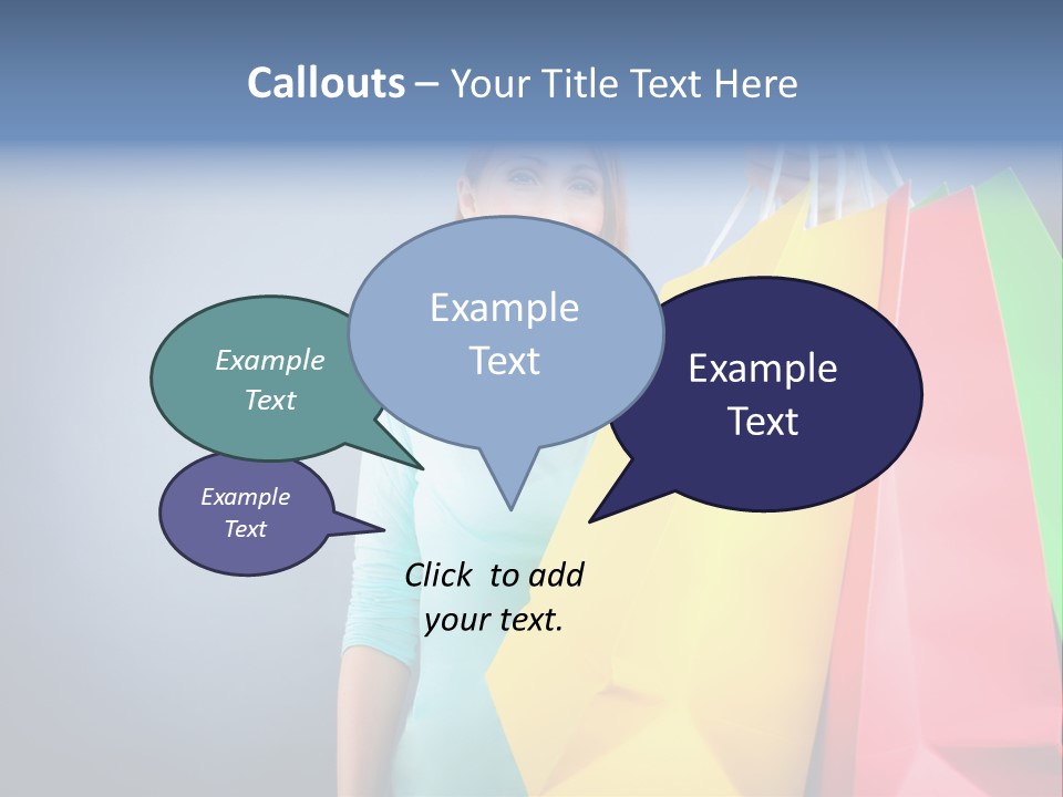 Woman Business Bag PowerPoint Template