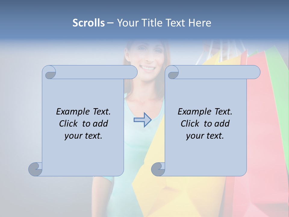 Woman Business Bag PowerPoint Template