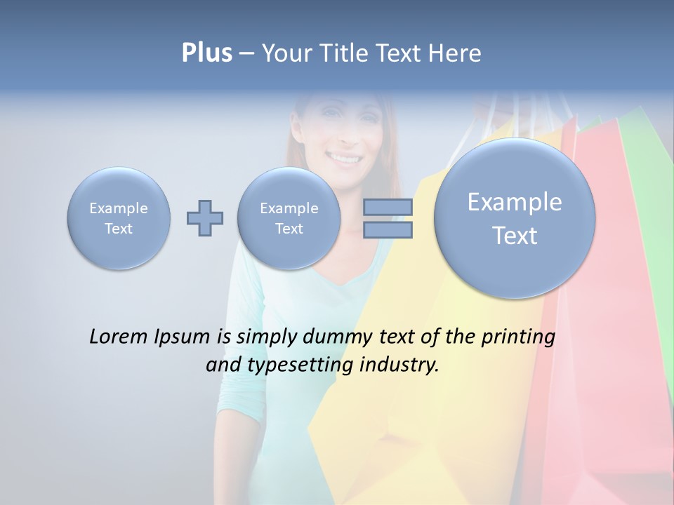 Woman Business Bag PowerPoint Template