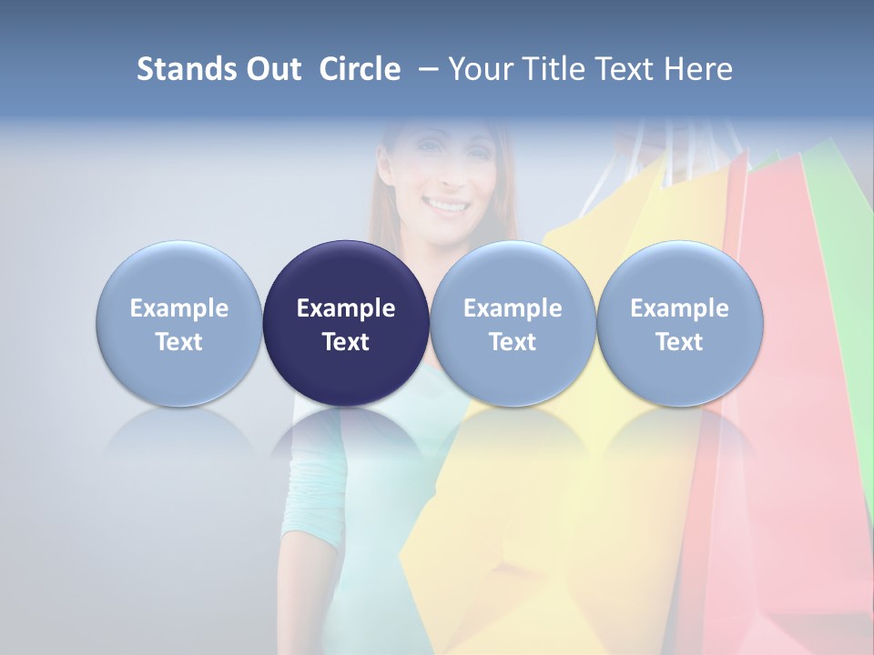 Woman Business Bag PowerPoint Template