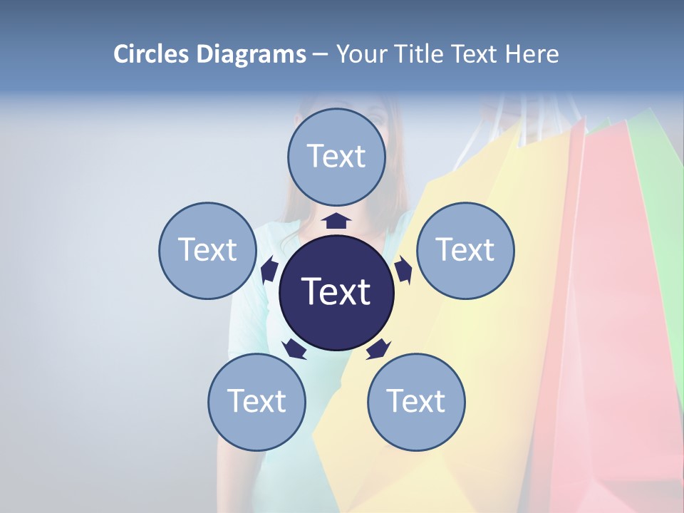 Woman Business Bag PowerPoint Template