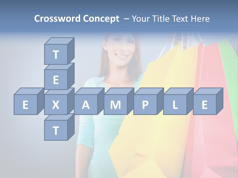 Woman Business Bag PowerPoint Template