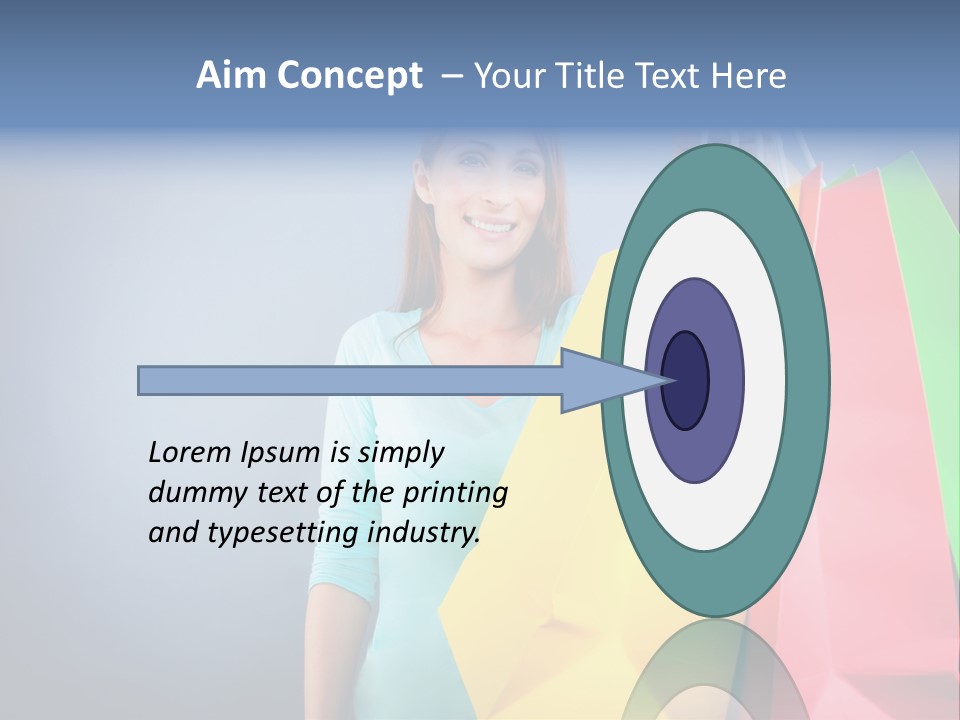 Woman Business Bag PowerPoint Template