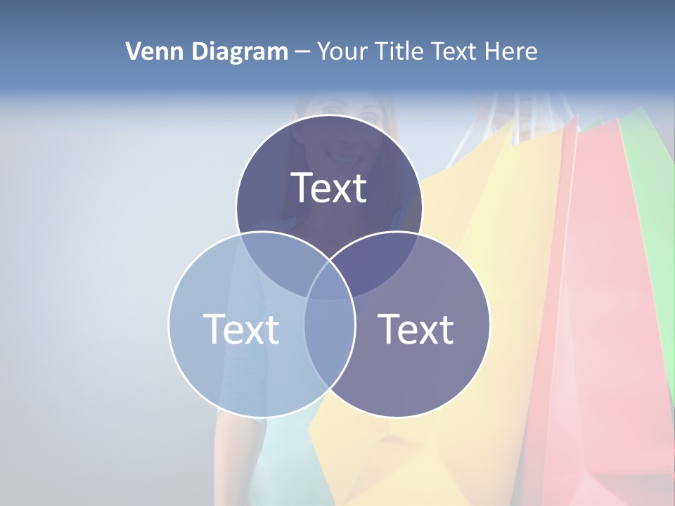 Woman Business Bag PowerPoint Template