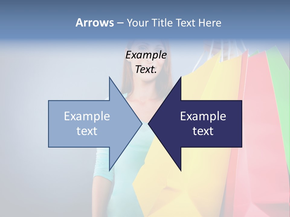 Woman Business Bag PowerPoint Template