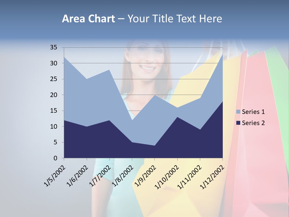 Woman Business Bag PowerPoint Template