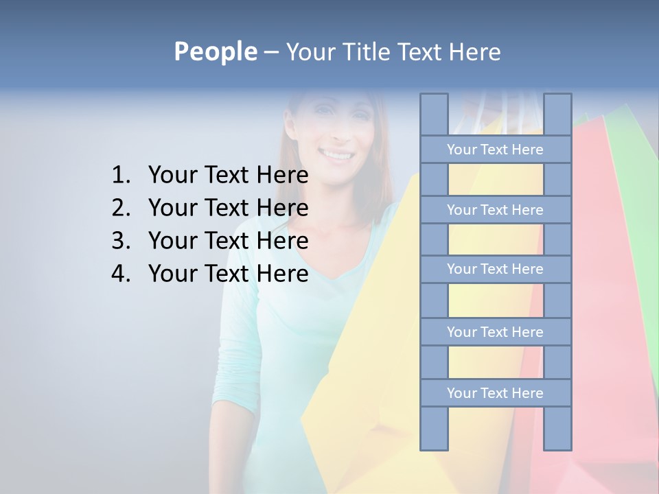 Woman Business Bag PowerPoint Template