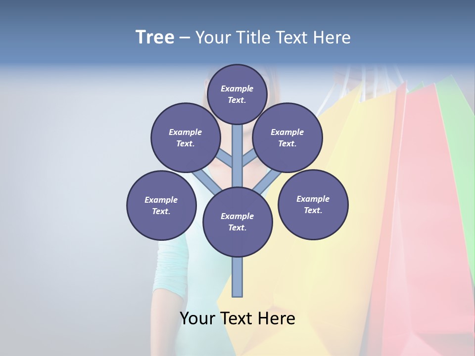 Woman Business Bag PowerPoint Template