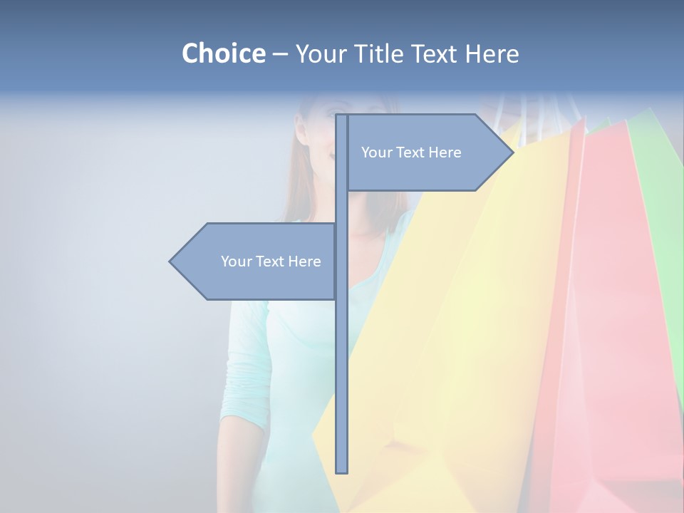 Woman Business Bag PowerPoint Template