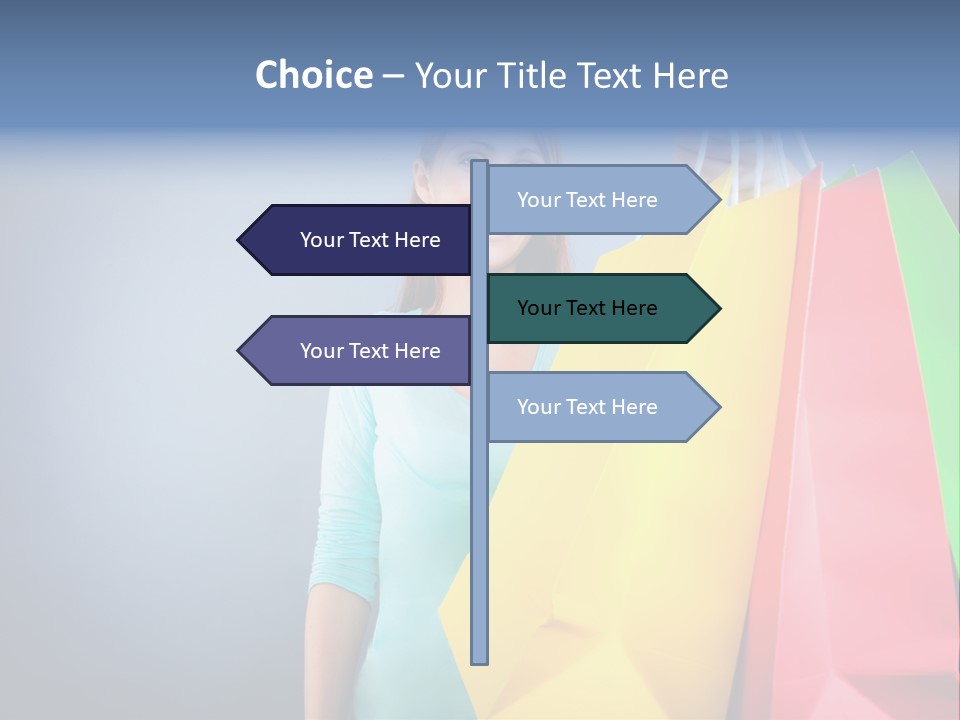 Woman Business Bag PowerPoint Template