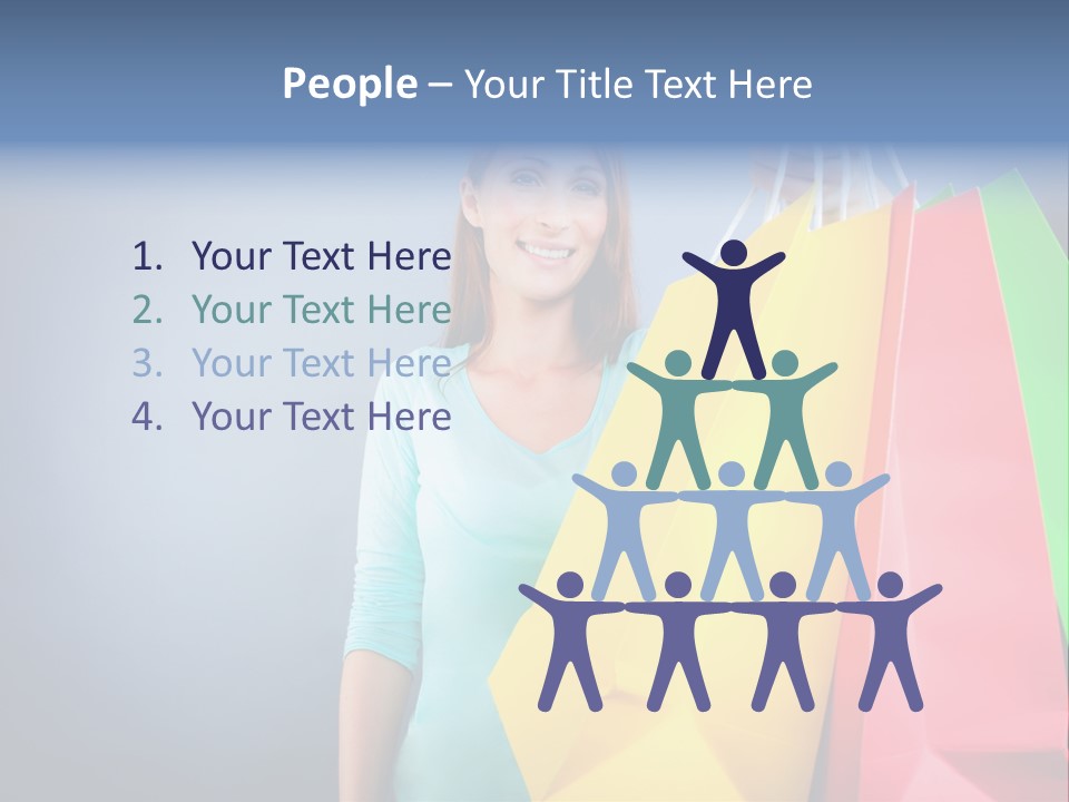 Woman Business Bag PowerPoint Template